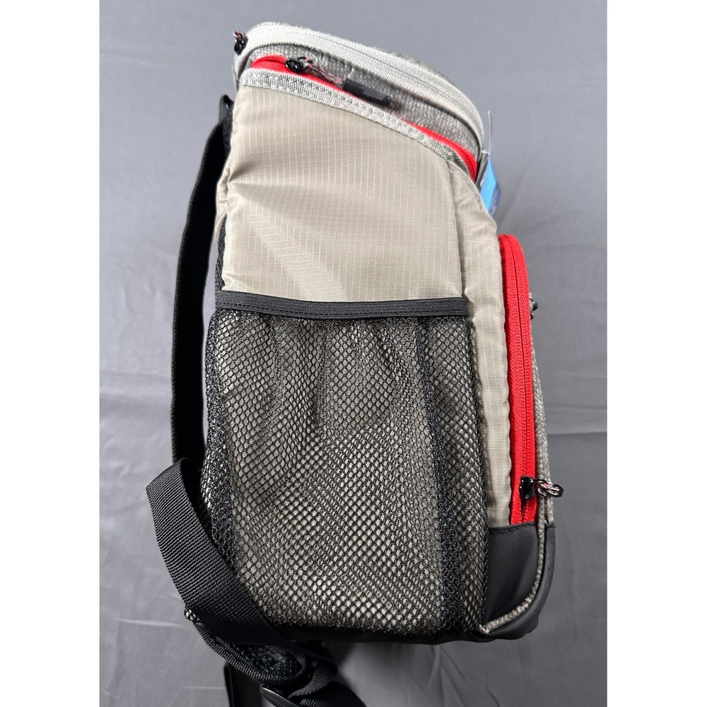Igloo MaxCold Hard Top Backpack Cooler 18 Can Insulated Bag Grey Red NEW - Picture 5 of 9